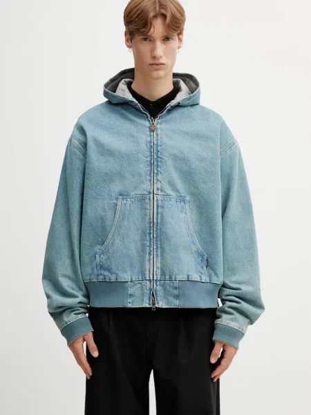 Vetements Workwear Denim geacă de tranziție din denim pentru bărbați