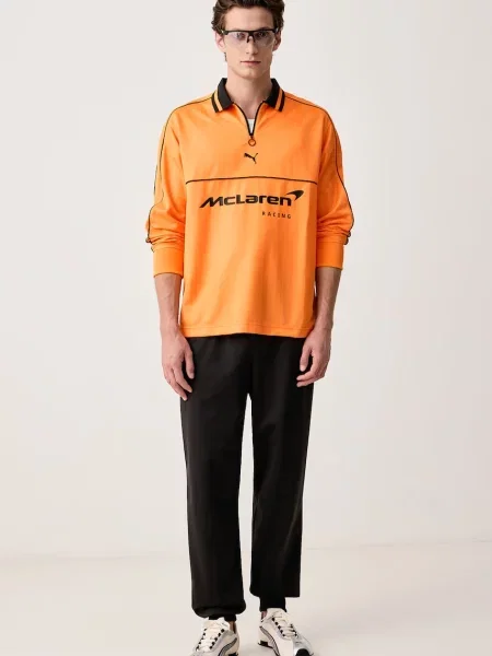 Tricou cu mânecă lungă Puma portocaliu