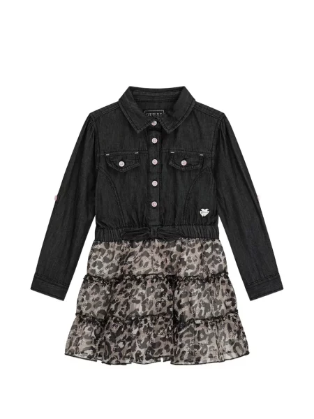Sukienka mini dziecięca Guess czarna