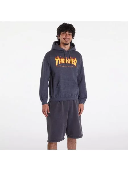 Hanorac Thrasher Flame Hoodie Dark Grey XL gri