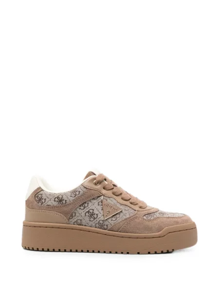Sneakerși Guess maro
