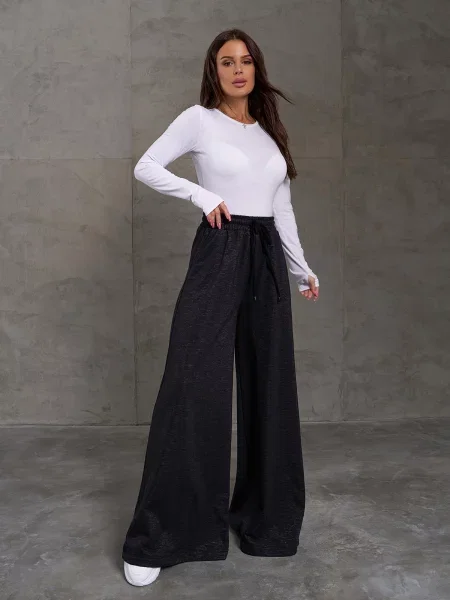 Штани палаццо ISSA Plus чорний