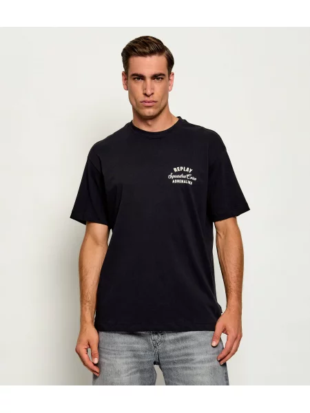 Replay Tricou | Relaxed fit negru