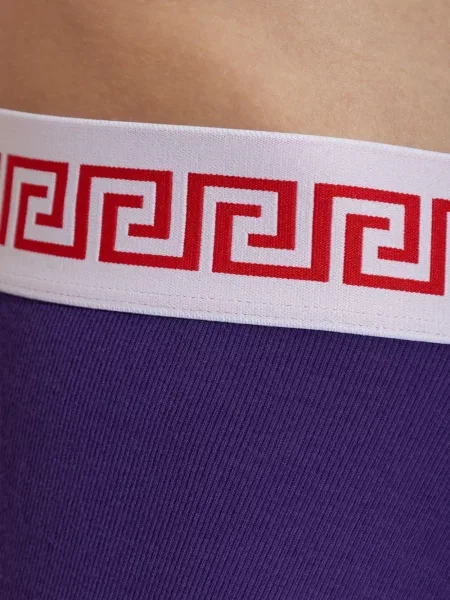 Șosete Versace din jerseu violet