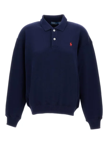 Lung tricou polo Polo Ralph Lauren albastru
