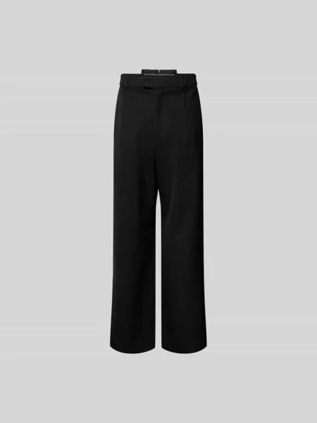 Spodnie Straight Fit z mieszanki żywej wełny Vetements czarne