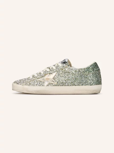 Golden Goose Trampki Super-Star silber białe
