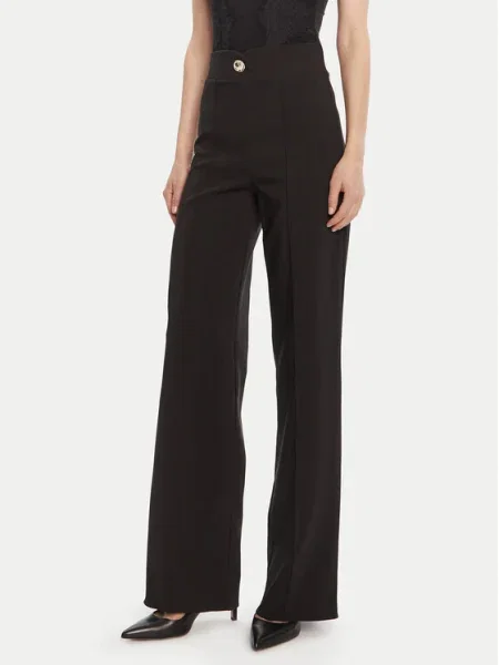 Rinascimento Pantaloni din Straight Fit negru