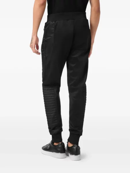 Pantaloni Philipp Plein biker negru