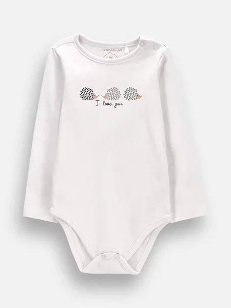 Coccodrillo body kojenecké bílý