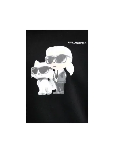 Karl Lagerfeld bluza z nadrukiem czarny