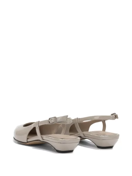 Pantofi cu toc Pomme D´or din piele de lac slingback