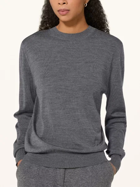 Rhea. Sweter grau szary