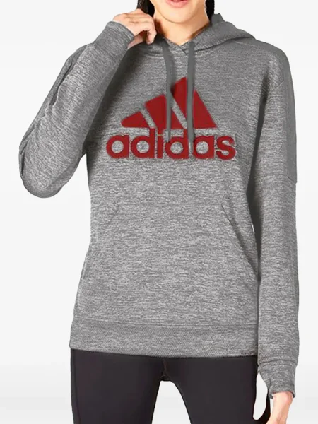 Leggings Adidas alergare cu model floral cu imagine roșu