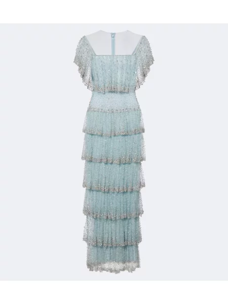 Rochie Costarellos plasă albastru