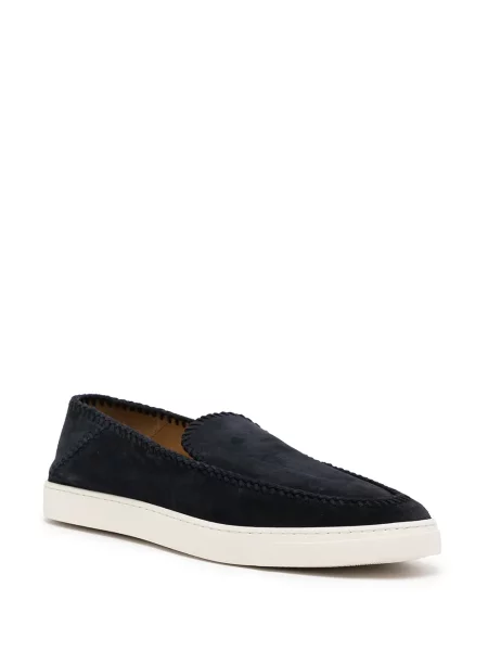 Zomšinės slip on sportbačiai Giorgio Armani mėlyna