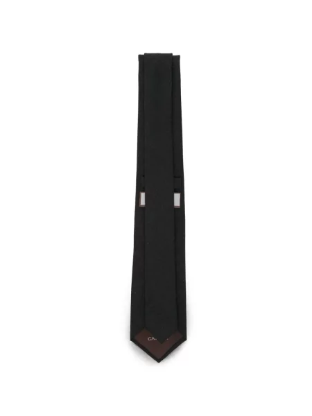 Cravată Canali de lână negru