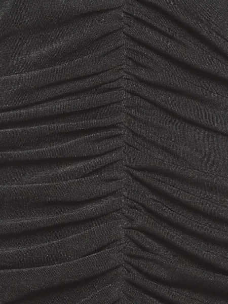 Rochie Chats By C.dam cu volane cu umerii deschiși negru