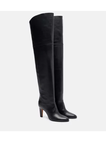 Cizme Chloé din piele negru