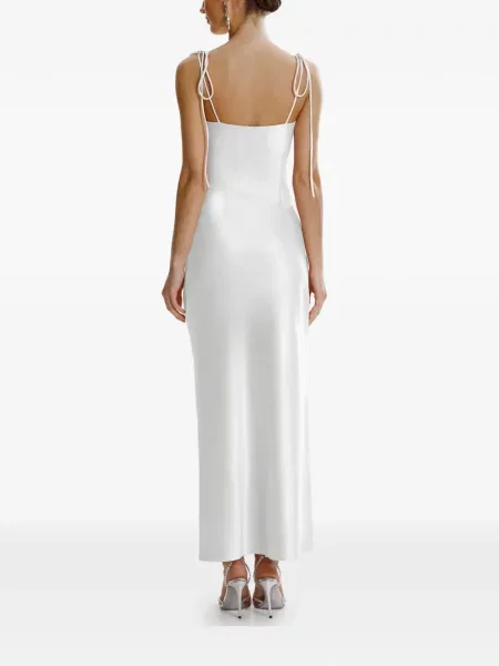 Rochie maxi Framboise de costum alb