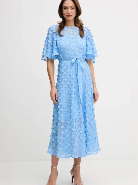 Joseph Ribkoff rochie evazată albastru