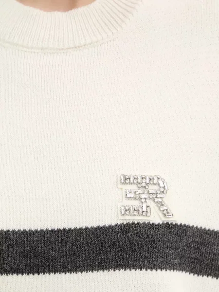 Шерстяной свитер Ermanno Scervino бежевый