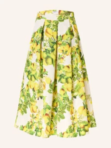 Lunatica Milano Spódnica Żakardowa gelb biała