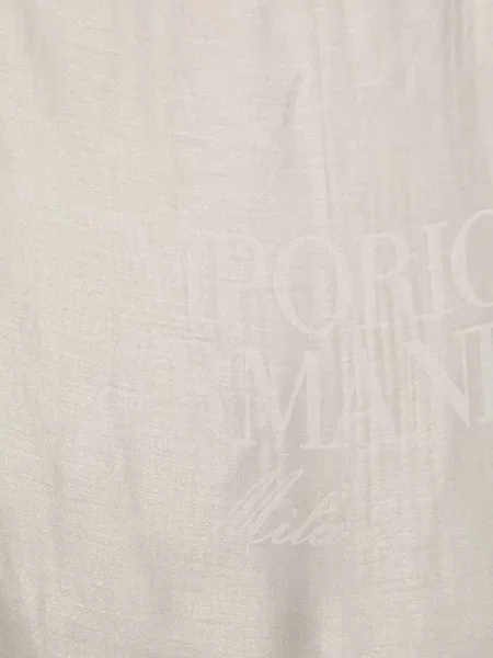 Fular Emporio Armani din jacard cu autograf