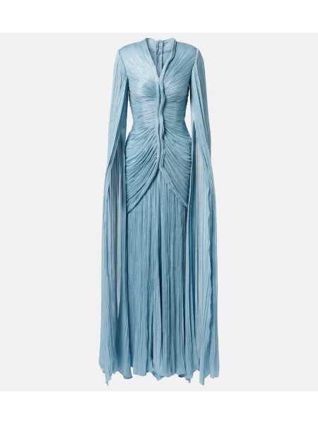 Tafta rochie Marmar Halim albastru