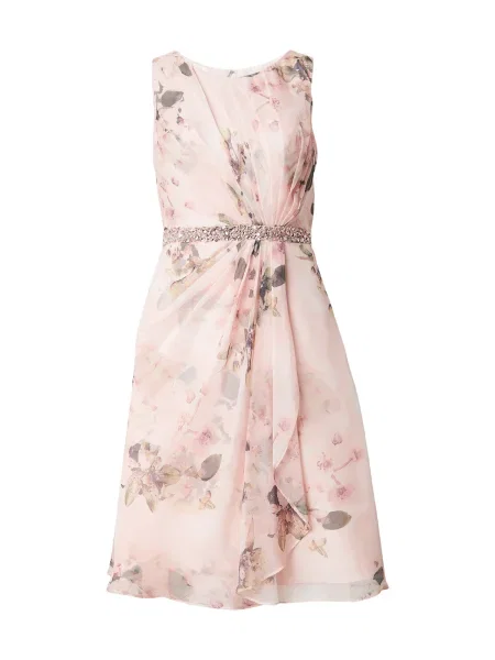 Mascara Rochie maro roz / roz pal verde