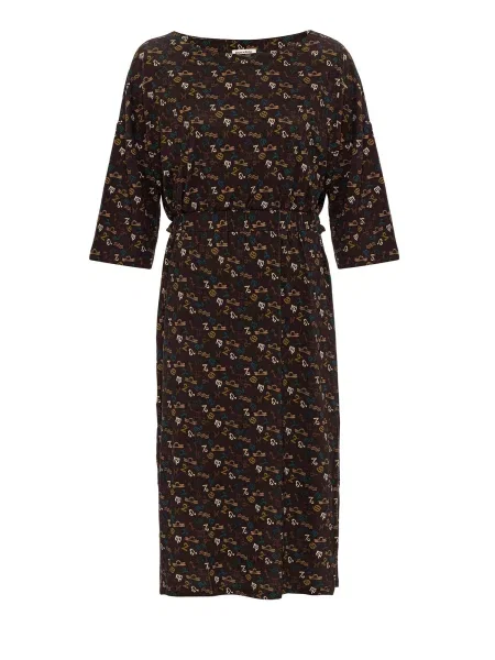 Anou Anou Rochie / crem / maro / galben muștar / verde petrol bej