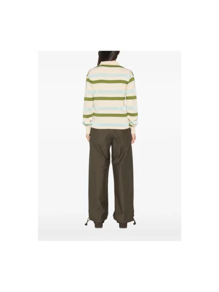 Dzianinowa koszulka polo Jw Anderson w paski z paskiem