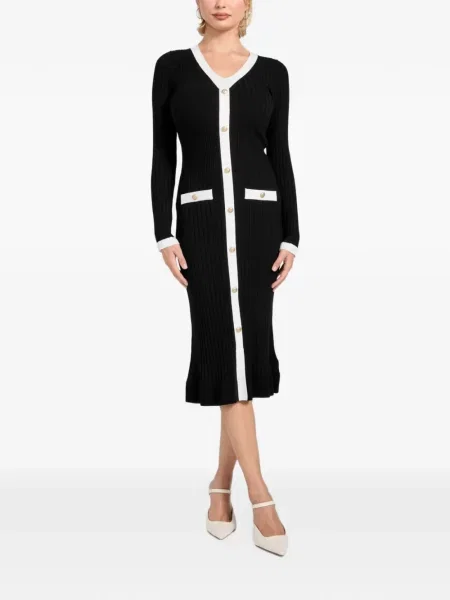 Rochie midi Guess tricotate negru