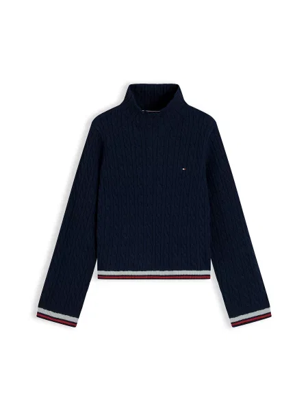 Tommy Hilfiger Svetry tmavě modrá / červená bílá