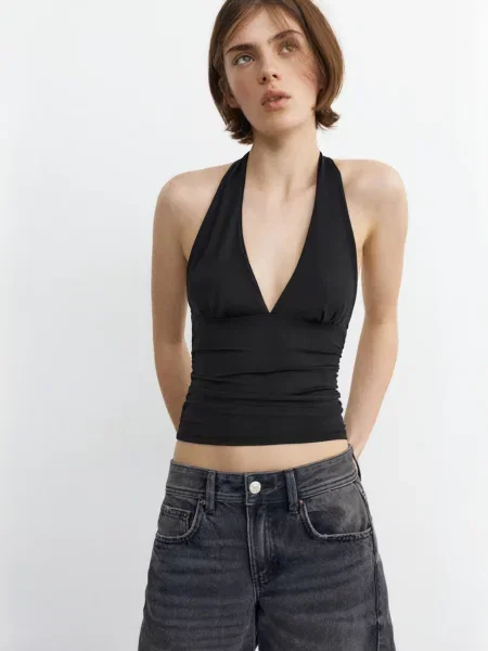 Pull&Bear Top čierna