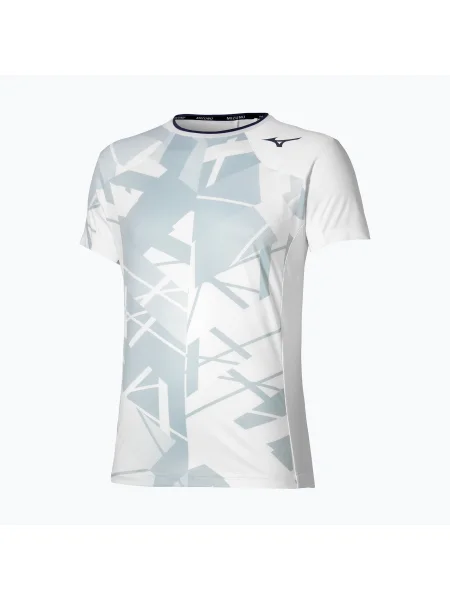 Мъжка тениска Mizuno Daybreakers Shadow Graphic бяло/сиво бяло