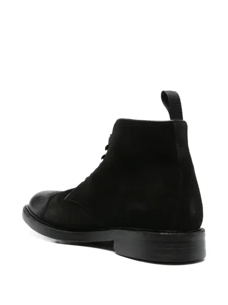 Botine Cenere Gb cu șireturi din dantelă negru