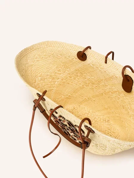 Loewe Torba Shopper Anagram beige czarna