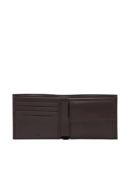 BOSS denarnica usnjena Coin rjava