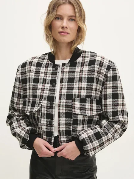 Яке Answear Lab преходен модел с уголемена кройка черно