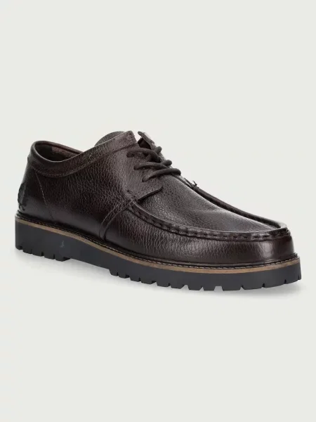 Fred Perry półbuty skórzane Kenney Low brązowe