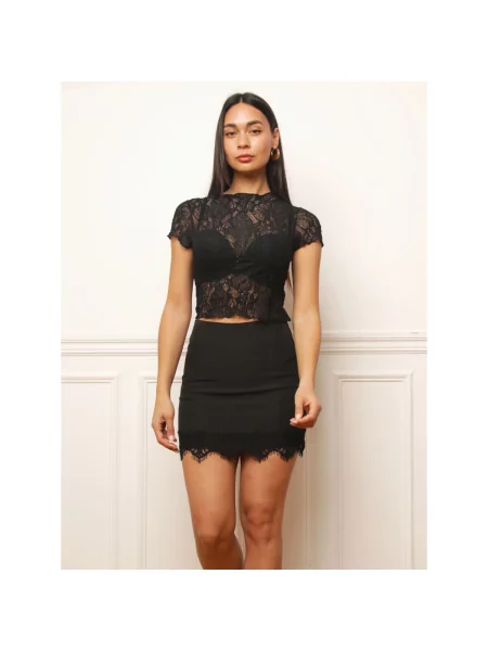 Top La Modeuse negru