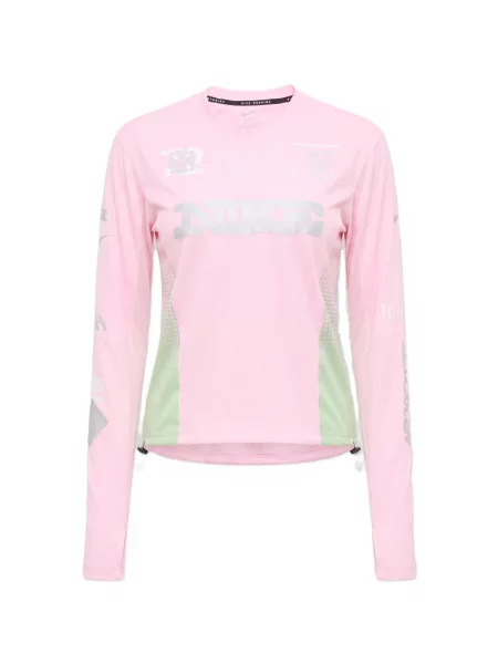 NIKE Tricou funcțional SWIFT argintiu / verde deschis / roz gri