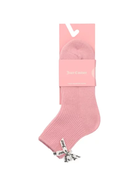 Șosete Juicy Couture cu funde roz