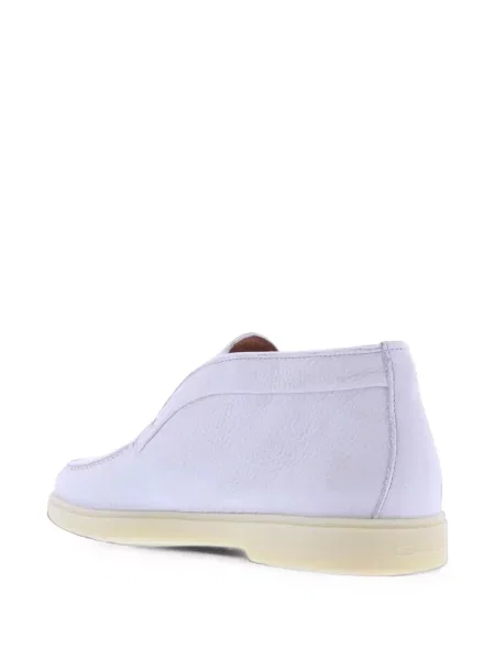 Botine Santoni din piele alb