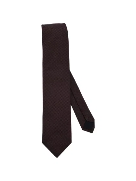 Cravată Corneliani de mătase maro