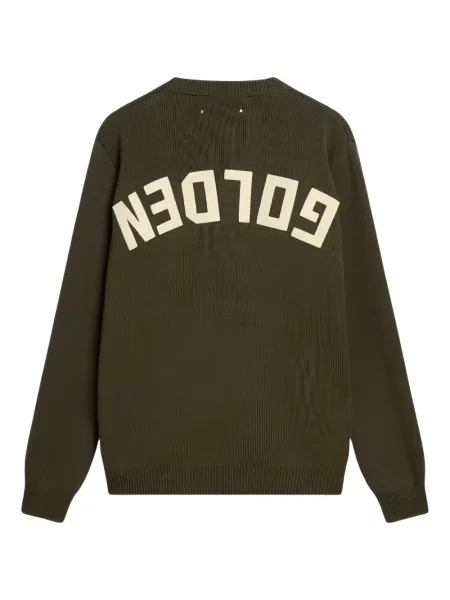 Pulover Golden Goose cu decolteu rotund verde