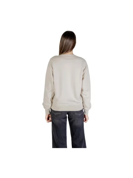 Calvin Klein Jeans bluza beżowy z nadrukiem czarna