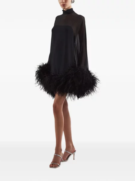 Rochie Taller Marmo cu pene negru