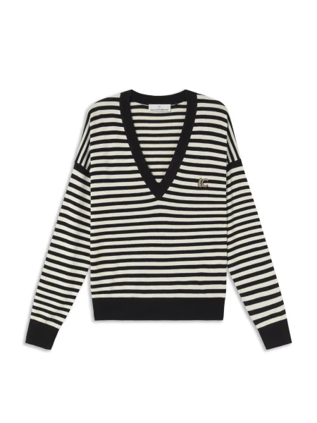 Lola Casademunt Pulover negru alb